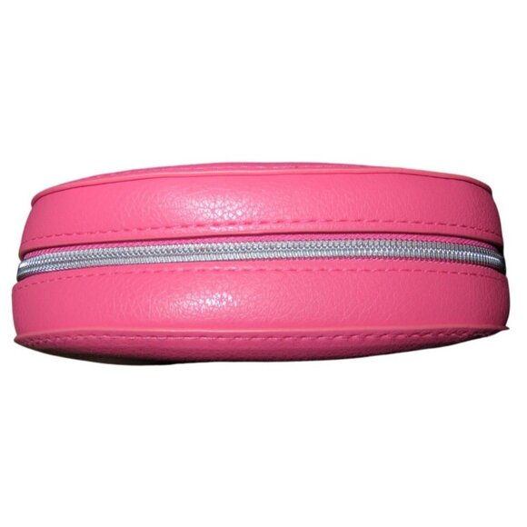 Dior Cosmetic Makeup Beauty Pouch Clutch Hot Pink D Embellished Zipper Charm - Picture 6 of 12